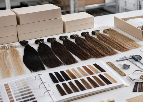 Hair extension quality control table
